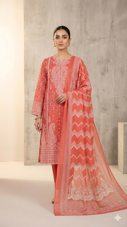 Astonishing Floral Print - Unstitched